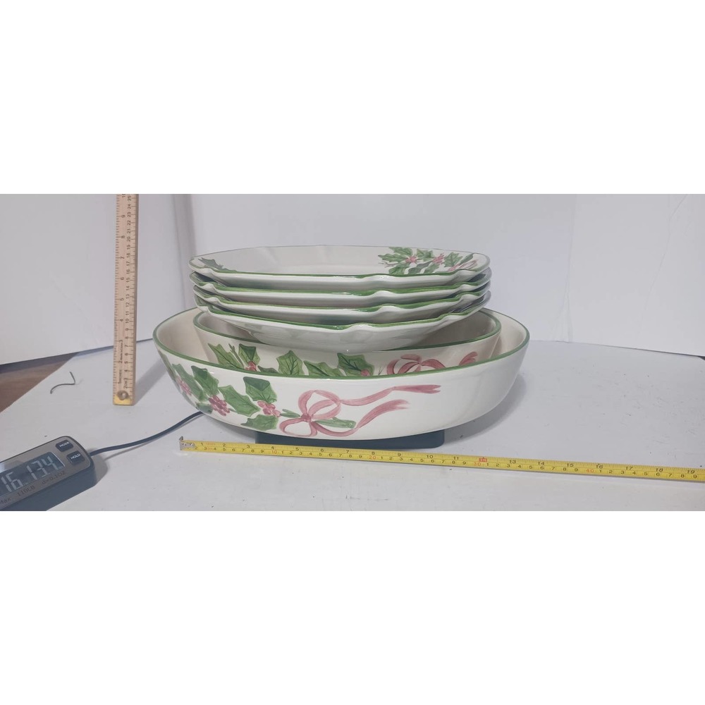 N.S Gustin Co. hand painted plates.